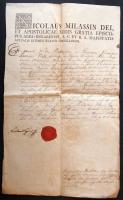 1807 Mlassin Miklós püspök által aláírt levél