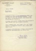 1960 MSZMP irat Prieszol József KB-tag, közlekedési miniszterhelyettes aláírásával