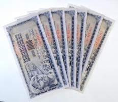 Jugoszlávia 1978. 1000D (15x) sorszámkövetők, valamint mindegyiken nyomdahiba "GUVERNE" T:...