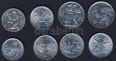 Csehszlovákia 1947-73. 10K Ag (2x) klf, 25K Ag (2x) klf, 50K Ag (2x) klf, 100K Ag (2x) klf T:2,2/3 p...