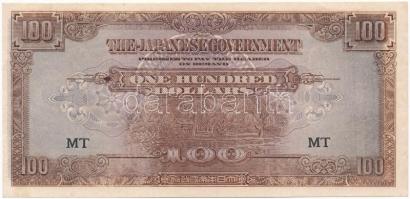 Malaya / Japán megszállás 1944. 100$ T:I- Malaya / Japanese occupation 1944. 100 Dollars C:AU Krause M8