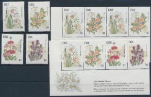 Kerti virágok sor + bélyegfüzetlapok Mi H-Blatt 21-22, Garden flowers set + stamp booklet sheets Mi H-Blatt 21-22