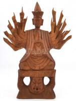 Káli istennő. Keményfa faragott fa szobor. 29 cm