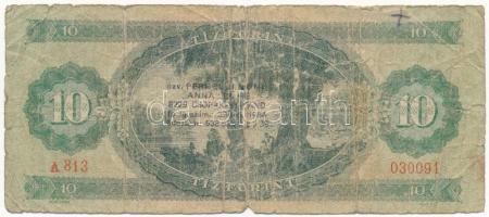 1969. 10Ft (10x) egyiken "Anna büfé - csopaki strand" bélyegzője T:III- ly. ragasztás Adam...