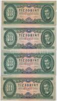 1969. 10Ft (8x) T:III egyiken apró anyaghiány, szép papír Adamo F7