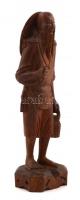 Rizsvető. Faragott fa szobor. Hiányzó bottal 18 cm