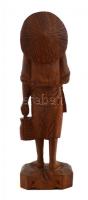 Rizsvető. Faragott fa szobor. Hiányzó bottal 18 cm