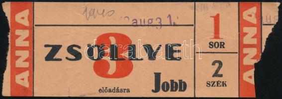 1940 Anna zsöllye jegy