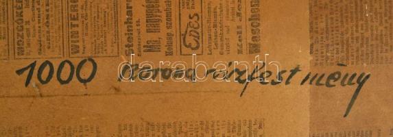 Appel Magda (?-?): Almás csendélet, 1915-25 körül. Akvarell, karton, sérült, jelzett, hátoldalán aut...