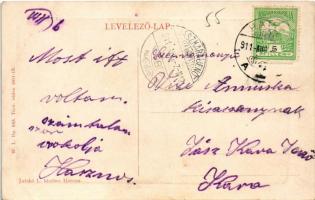 1911 Hatvan, pályaudvar, vasútállomás. W.L. Bp. 955. Jatzkó L. kiadása