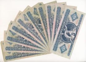 1975. 20Ft (10x) T:III,III- 2 db-on firka Adamo F16