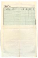 cca 1840-1850 Kitöltetlen útlevél, nyomtatta: Landerer és Heckenast / passport