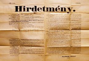 1898 Győr megyei, Tósziget-Csilizköz járási újoncállítási A/1-es hírdetmény