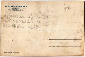 Budapest VII. Triest-Amerikai Austro-Americana vonal kivándorlási iroda. Thököly út 2. Sorger 4036. ...