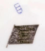 Alt Wien porcelán tányér, jelzett, matricás, apró kopásnyomokkal, d: 25 cm