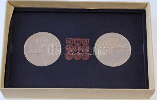 Ausztria 1969. Habsburg Miksa halálának 450. évfordulójára kiadott, jelzett, Ag emlékérem pár, Miksa...