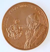 Bognár György (1944-) 1991. "II, János Pál pápa látogatása - Esztergom" aranyozott Br emlé...