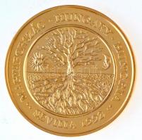 Lebó Ferenc (1960-) 1992. "Európában, Európáért / Magyarország - Sevilla Expo 1992" aranyo...