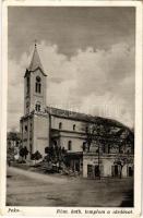 1940 Paks, Római katolikus templom és zárda, vaskereskedés. Kiadja Kis Pál utóda (EK)