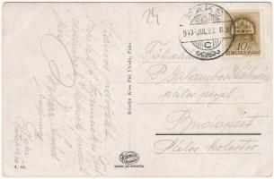 1940 Paks, Római katolikus templom és zárda, vaskereskedés. Kiadja Kis Pál utóda (EK)