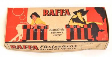 Raffa füstszűrős szivarkahüvely papírdoboza, 8×19×3 cm