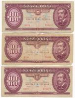 1949. 100Ft + 1975. 100Ft + 1984. 100Ft + 1989. 100Ft + 1992. 100Ft + 1993. 100Ft T:III fo., firka A...