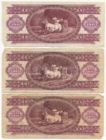 1949. 100Ft + 1975. 100Ft + 1984. 100Ft + 1989. 100Ft + 1992. 100Ft + 1993. 100Ft T:III,III- firka A...