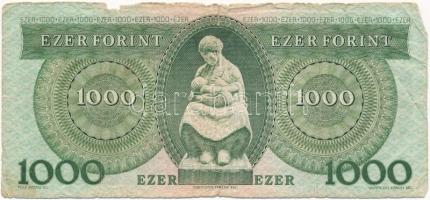 1996. 1000Ft "E" T:III- szakadás, anyaghiány Adamo F48