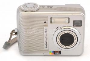 Kodak EasyShare CD43 digitális fényképezőgép, 256MB memóriakártyával, 4 MP, töltő nélkül, kopásnyomokkal, kijelzője karcos, nem kipróbált