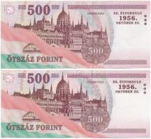 2006. 500Ft "EC" "50. évforduló 1956. október 23." (2x) T:II Adamo F54EE1