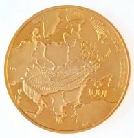 Fritz Mihály (1947-) 1991. "Pax Vobis - Béke veletek 1945-1956." aranyozott emlékérem (695...