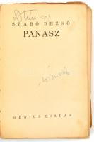 Szabó Dezső: Panasz. Szabó Dezső művei. Bp., én.,Genius,(Stádium-ny.),250+2 p. Kiadói papírkötés, ro...