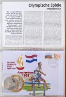 1996. "Az olimpiai játékok 100 éve, 1896-1996" érmés boríték szett (26xklf) számozott tanú...