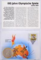 1996. "Az olimpiai játékok 100 éve, 1896-1996" érmés boríték szett (26xklf) számozott tanú...