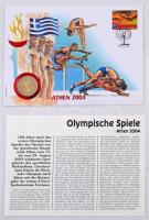 1996. "Az olimpiai játékok 100 éve, 1896-1996" érmés boríték szett (26xklf) számozott tanú...