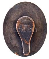 1896. "VII. Parlamentközi Konferencia" zománcozott fém gomblyukjelvény "MORZSÁNYI J. ...