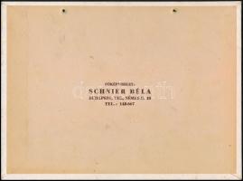 1930 Puczkó József gyulai hentesáru különlegességek reklámtáblája, jó állapotban, 21×28 cm