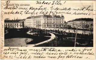 1903 Temesvár, Timisoara; Reischl féle sörraktár, Józsefvárosi bérház / Iosefin, tenement house of the beer warehouse