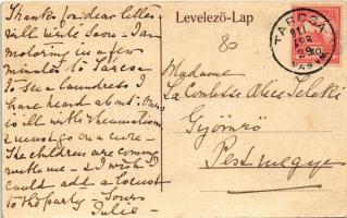 1911 Gyepűfüzes, Gyepű-Füzes, Gornji Fides, Kohfidisch; Gróf Erdődy György kastély. Comtesse Alice T...