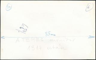 1917 A Dunai Flottila Temes monitora az átépítés után, az 1980-as években eredeti negatívról előhívo...