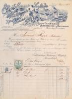 1897 Soproni sörfőzde díszes fejléces számla levél