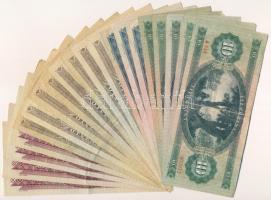 20db-os vegyes magyar forint bankjegy tétel T:III