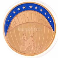1999. Europa / ECU 1999 aranyozott fém emlékérem (40mm) T:PP  1999. Europa /ECU 1999 gold plated commemorative medallion (40mm) C:PP