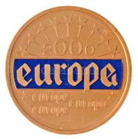 2000. "Europa 2000" aranyozott fém emlékérem (40mm) T:PP 
2000. "Europa 2000 " ...