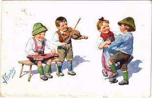 1917 Dancing children. B.K.W.I. 194-3. s: K. Feiertag