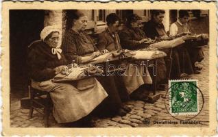 1933 Dentellieres flamande / Flemish lacemakers, folklore. Ern. Thill (Bruxelles). TCV card (EK)