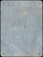 cca 1925 "Maradhat ez így? Nem! Nem! Soha!" - irredenta alumínium táblácska, kiadja a Magy...