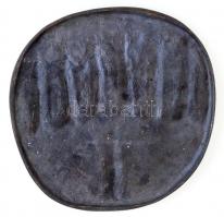 Szabó Iván (1913-1998) DN "Kórus" nagyméretű Br plakett (200x196mm) T:2