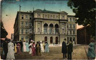 1911 Temesvár, Timisoara; Ferenc József színház. Montázs hölgyekkel és urakkal / theatre. Montage with ladies and gentlemen (EK)