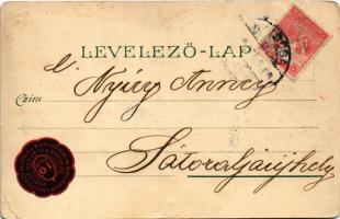 Fiumei Cacao és Csokoládégyár reklámlapja / Fiume Cocoa and Chocolate Factory advertising card, lith...